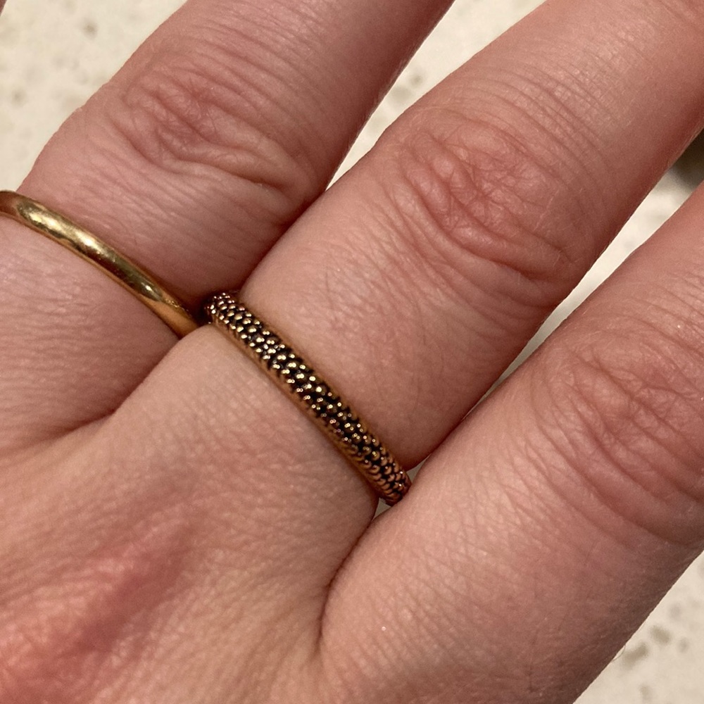 Gold plated ring